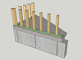 Stud Wall Sill Plate on Continous Concrete Footing